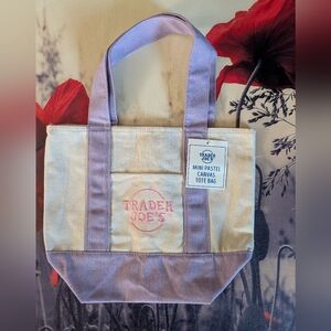 Trader Joes Mini Tote Bag - Lavender